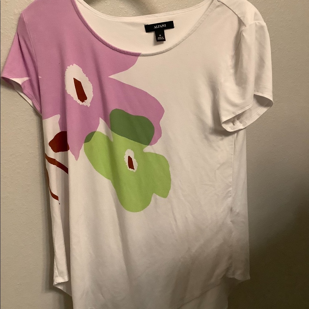 Alfani Scoop-neck Tee